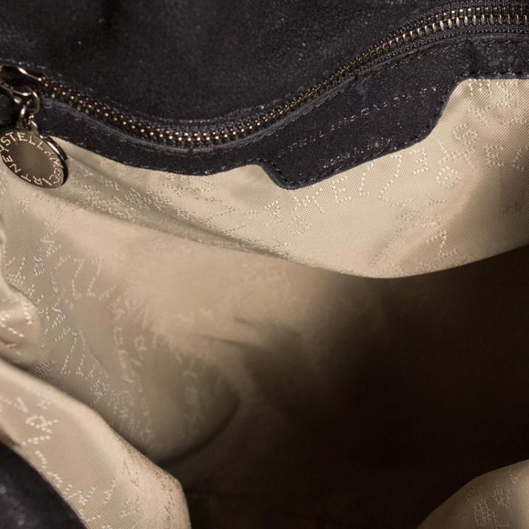 مملوكة مسبقًا Stella McCartney Black Shaggy Deer Faux Leather Falabella Tote