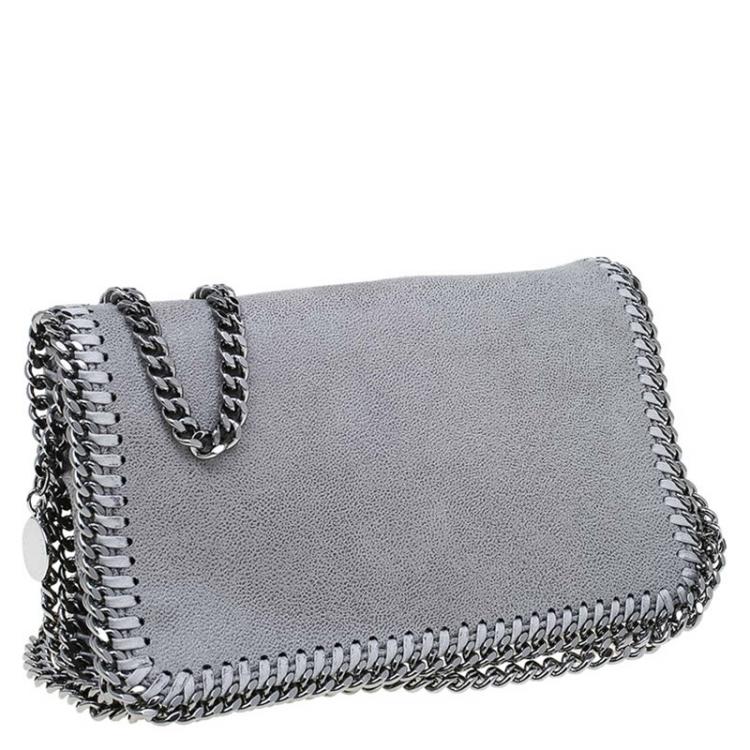 Pre Owned Stella McCartney Grey Faux Leather Falabella Crossbody Bag