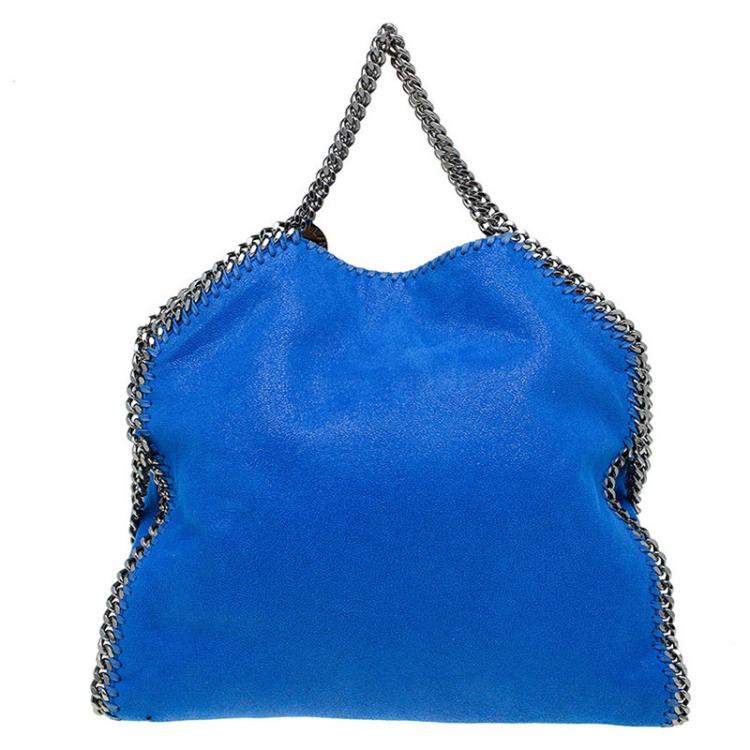 مملوكة مسبقًا Stella McCartney Blue Faux Leather Small Falabella Tote
