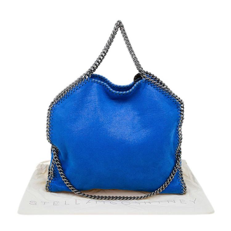 مملوكة مسبقًا Stella McCartney Blue Faux Leather Small Falabella Tote