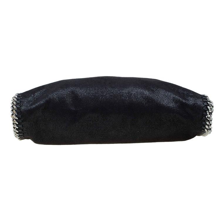 Pre Owned Stella McCartney Black Faux Leather Small Falabella Tote