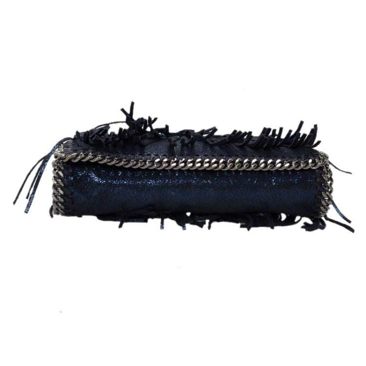 مملوكة مسبقًا Stella McCartney Metallic Blue Faux Leather Falabella Crossbody Bag