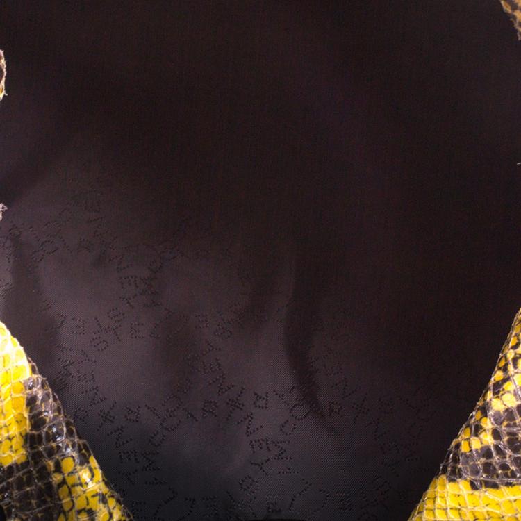 Pre Owned Stella McCartney Yellow Faux Python Small Falabella Tote