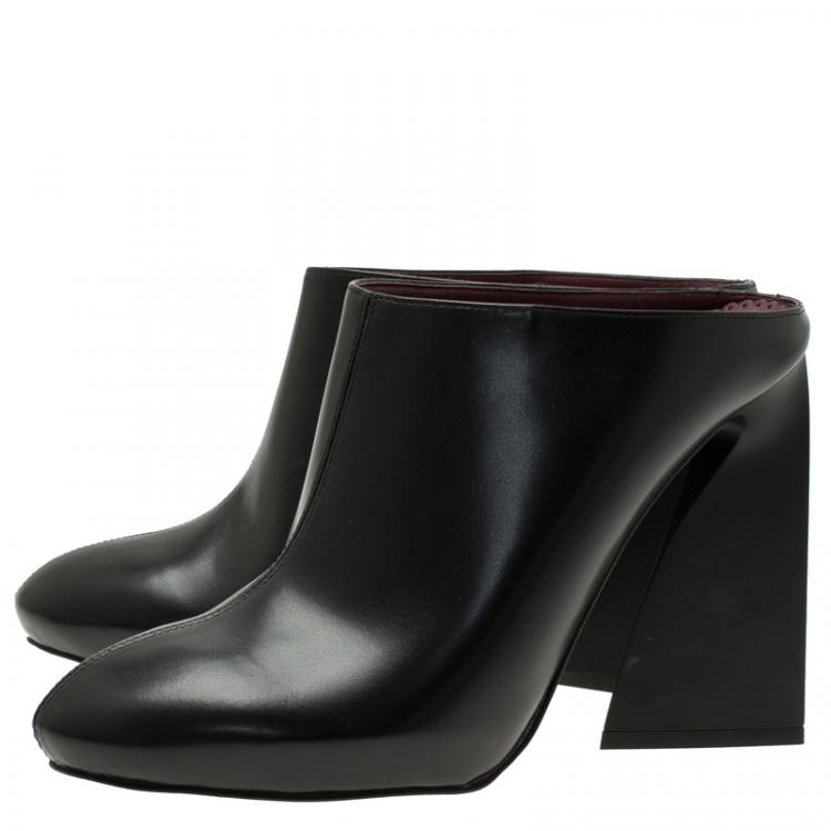 Pre Owned Stella McCartney Black Vanessa Mules Size 38