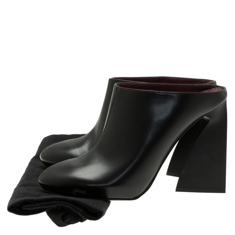 Pre Owned Stella McCartney Black Vanessa Mules Size 38