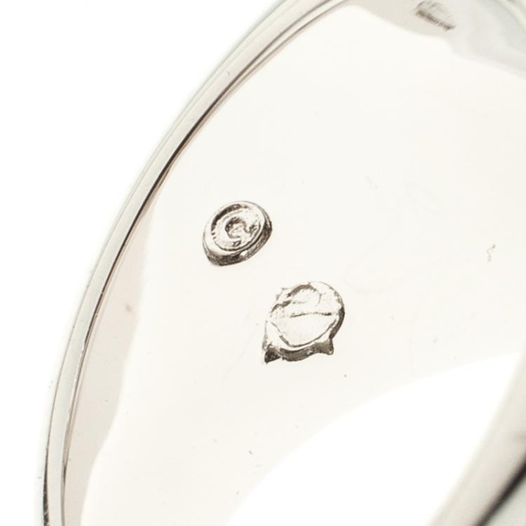 Pre Owned Swarovski Crystal Studded Ring