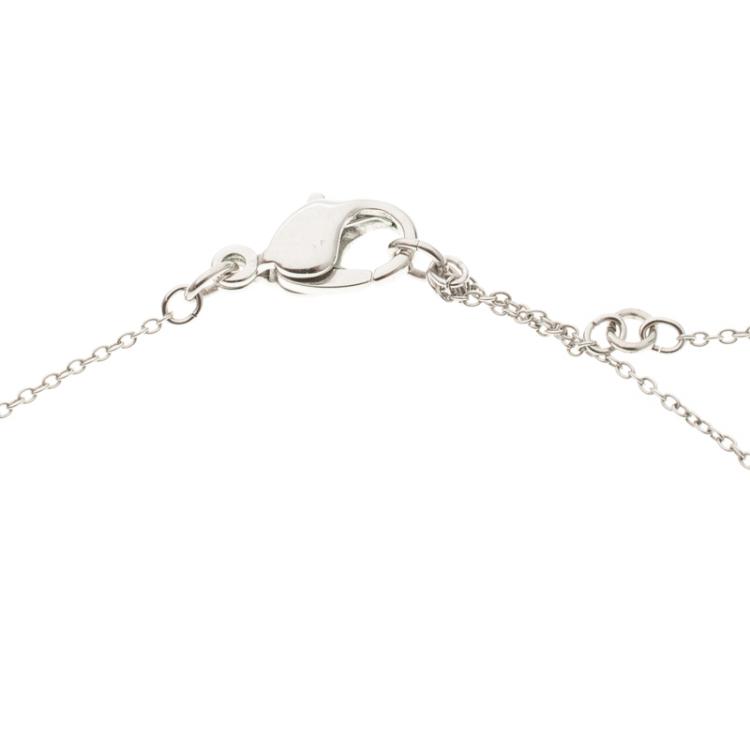 مملوكة مسبقًا Swarovski Black & White Heart Crystal Necklace