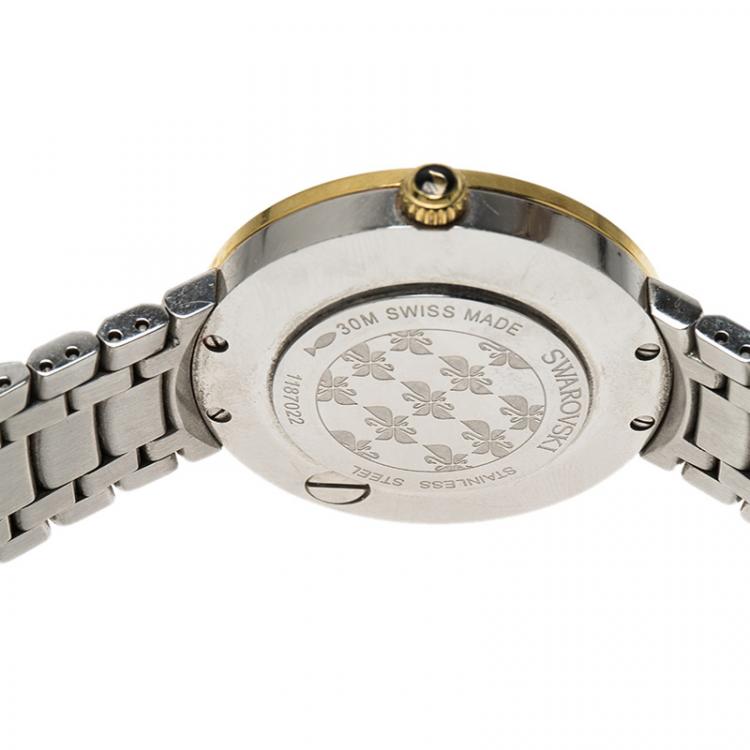 Pre Owned Swarovski White Stainless Steel Lovely Crystal Women's Wristwatch 35MM