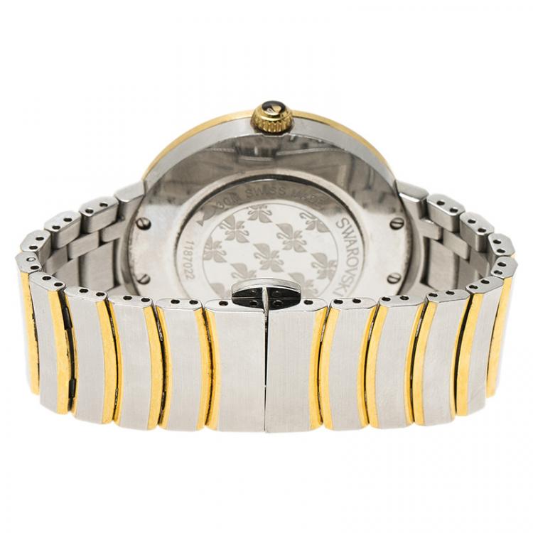 Pre Owned Swarovski White Stainless Steel Lovely Crystal Women's Wristwatch 35MM