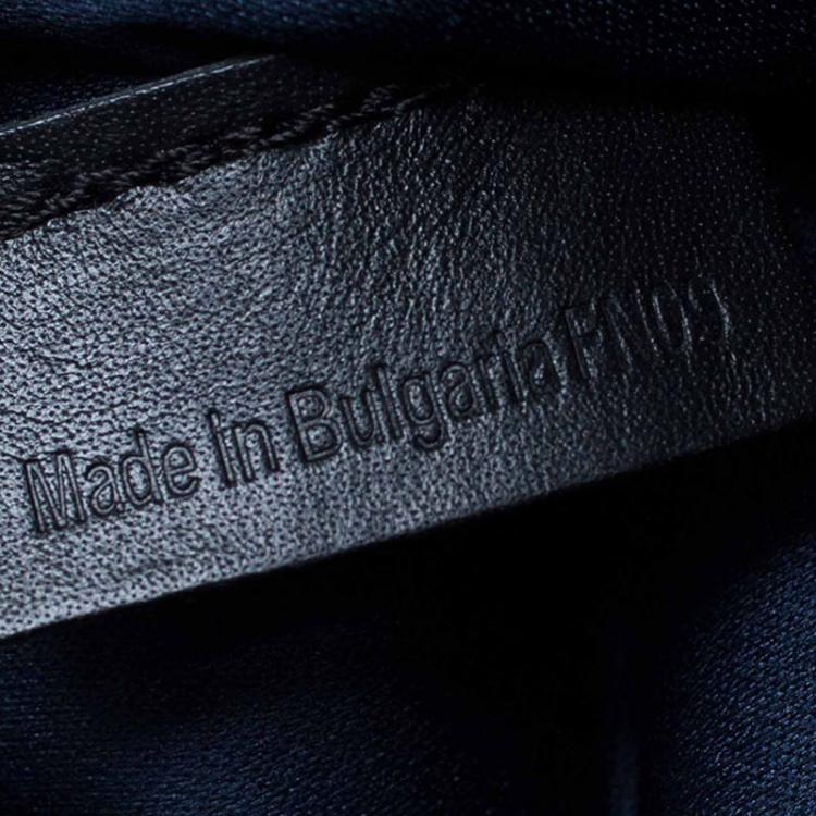Pre Owned S.T. Dupont Black Textured Fabric Laptop Bag w/ Battery Pouch
