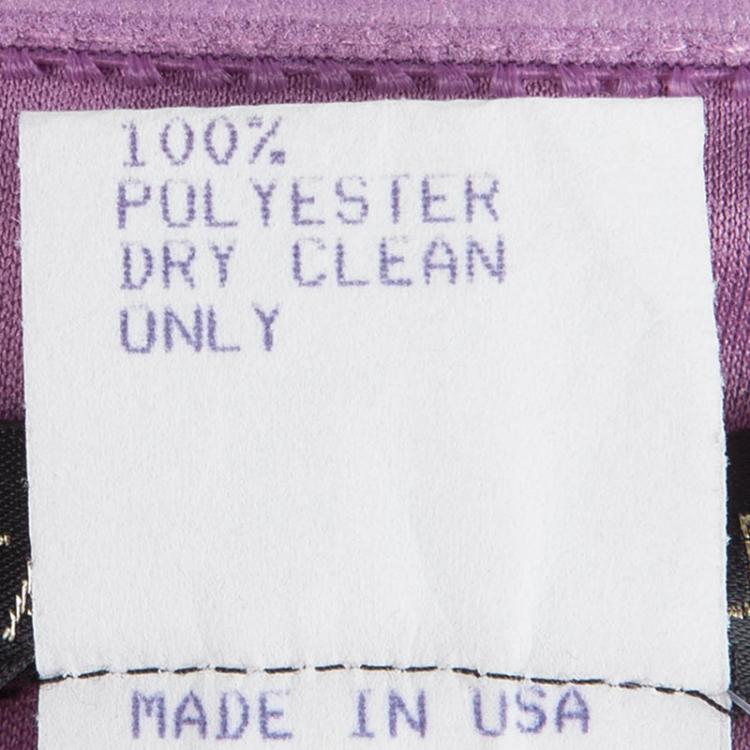 Pre Owned Tadashi Shoji Lavender Sequin Embellished Ruched Strapless Dress M