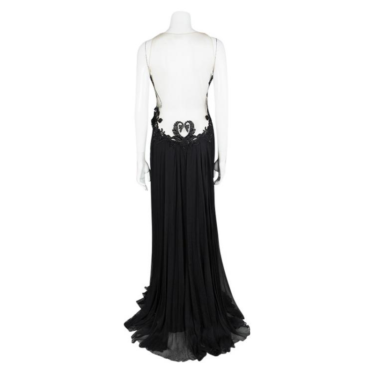 Pre Owned Tadashi Shoji NYFW Fall'14 Embellished Sleeveless Gown M