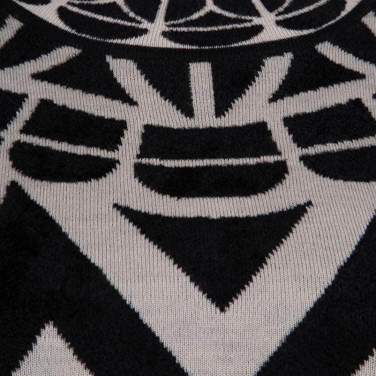 Pre Owned Temperley London Jacquard Knit Long Sleeve Jani Dress S