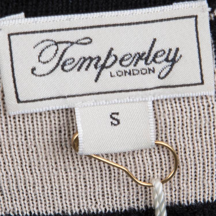 Pre Owned Temperley London Jacquard Knit Long Sleeve Jani Dress S