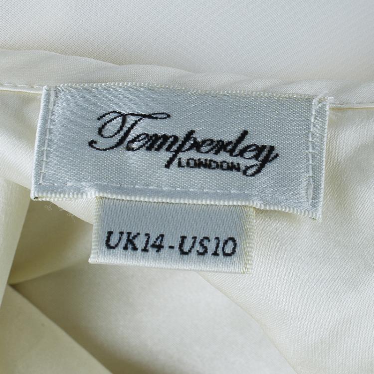 Pre Owned Temperley London White Cutout Top L
