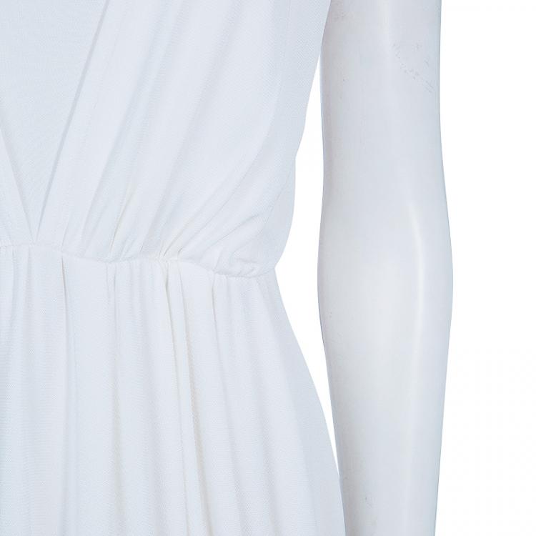 Pre Owned Temperley Offwhite Sleeveless Dress L