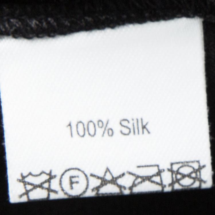Pre Owned Temperley London Black Silk Embellished Cape Style Abaya (One Size)