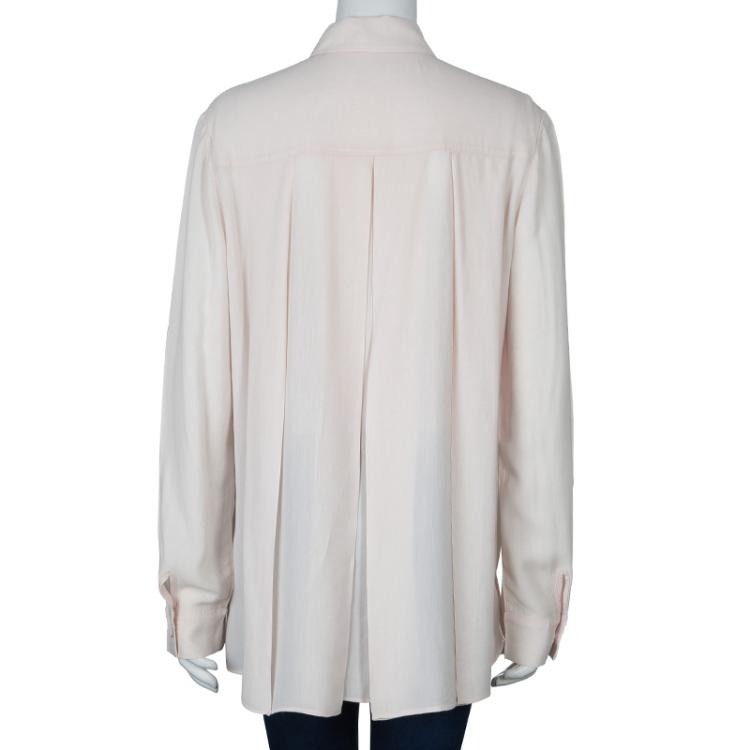 Pre Owned The Row Blush Pink Long Sleeve Buttondown Shirt M