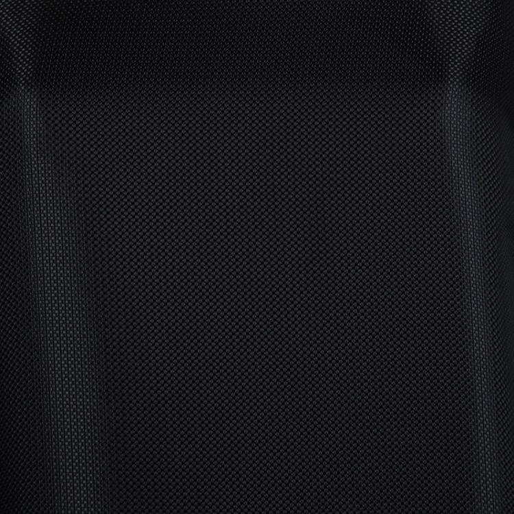 Pre Owned The Row Black Cold Shoulder Mesh Layered Midi Dress S