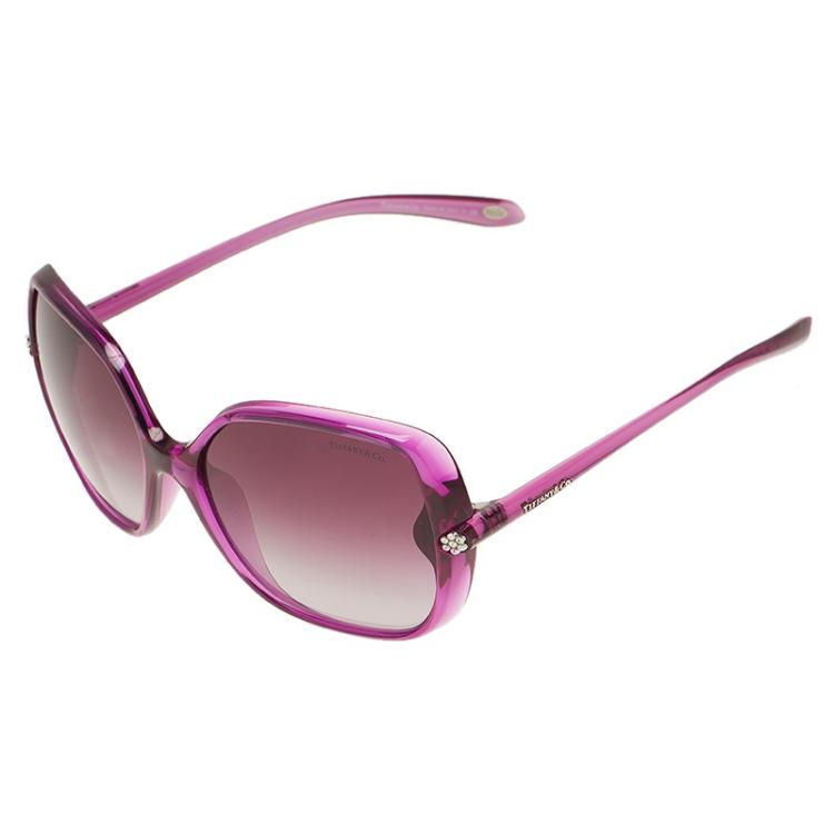 Pre Owned Tiffany & Co. Purple 4054B Butterfly Sunglasses