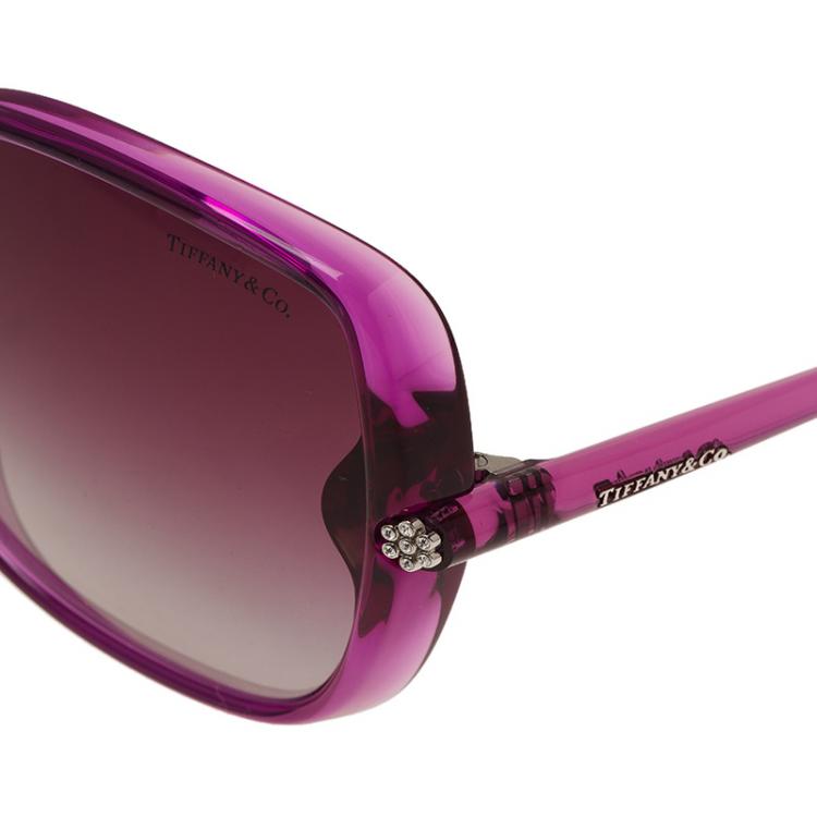 Pre Owned Tiffany & Co. Purple 4054B Butterfly Sunglasses