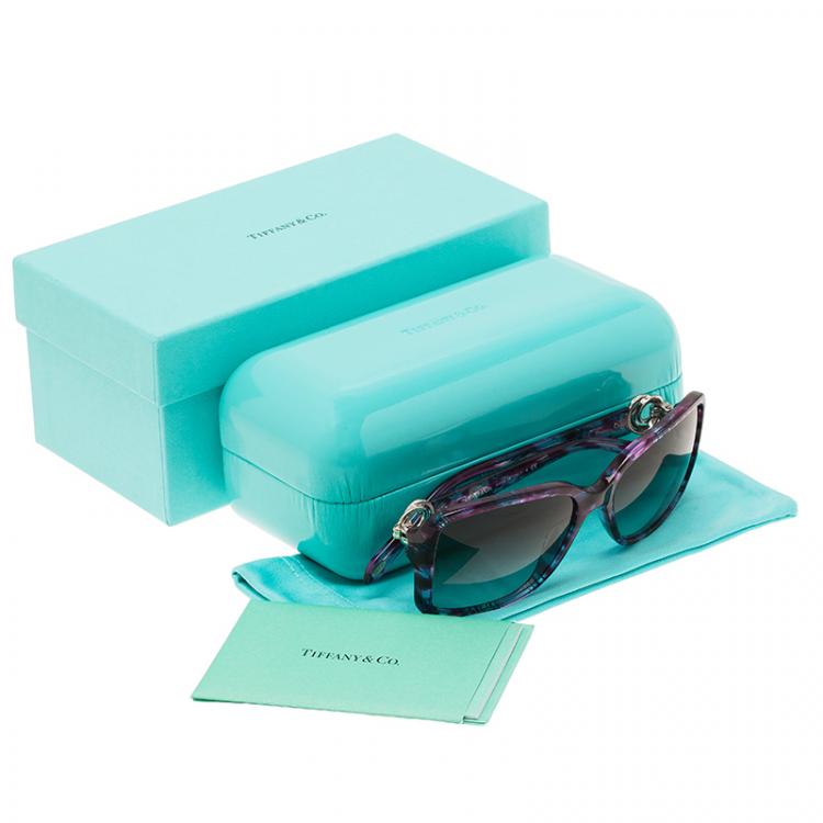 Pre Owned Tiffany & Co. Purple Gradient TF4066 Square Sunglasses