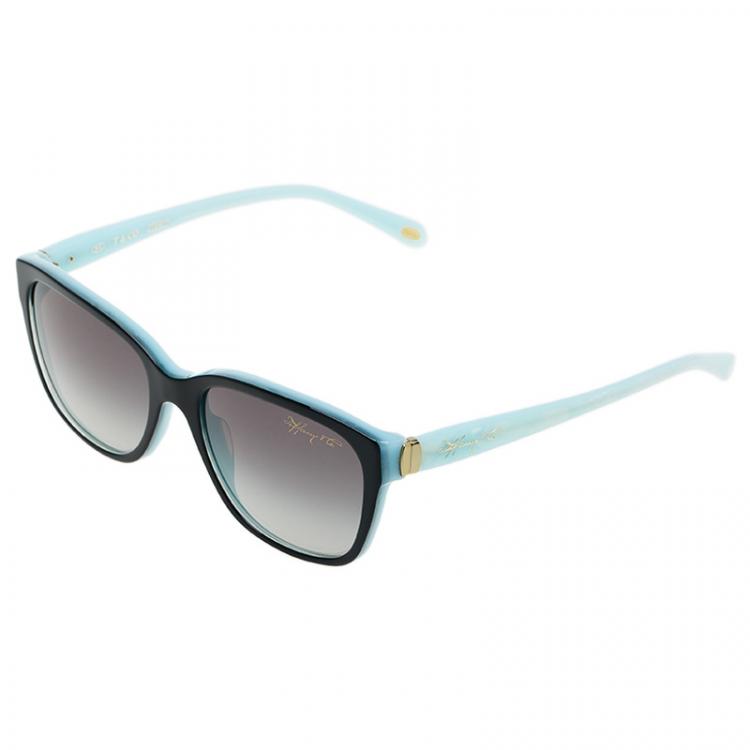 Pre Owned Tiffany & Co. Black and Blue 4083 Sunglasses