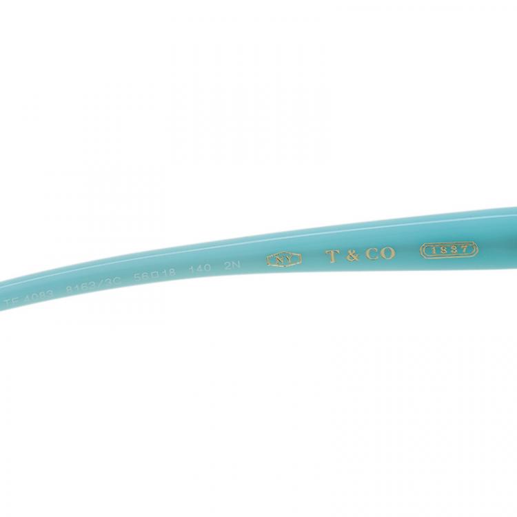 Pre Owned Tiffany & Co. Black and Blue 4083 Sunglasses