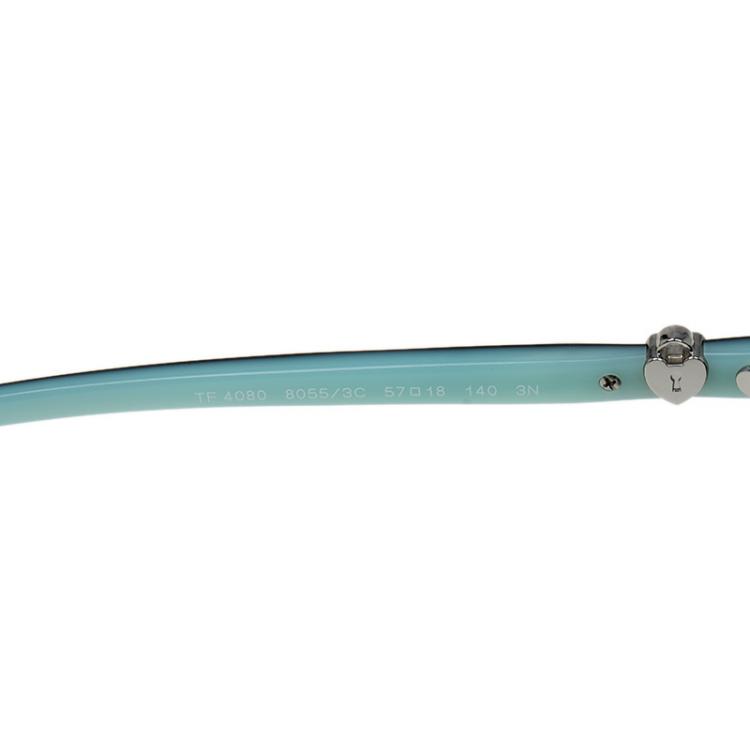 Pre Owned Tiffany & Co. Black and Blue 4080 Cat Eye Sunglasses