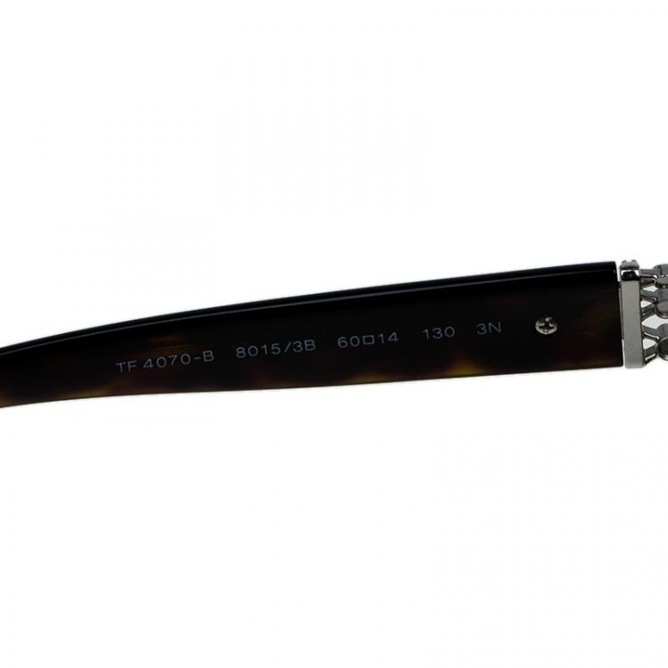 Pre Owned Tiffany & Co. Brown 4070 Oversized Sunglasses