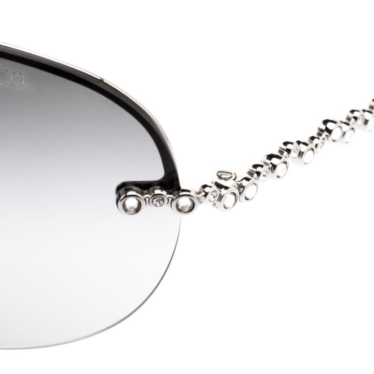 Pre Owned Tiffany & Co. Black TF3008-B Shield Sunglasses