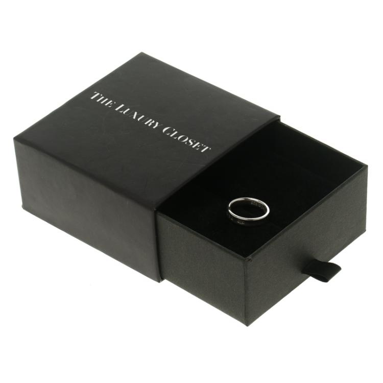 Pre Owned Tiffany & Co.1837 Silver Narrow Band Ring Size 50