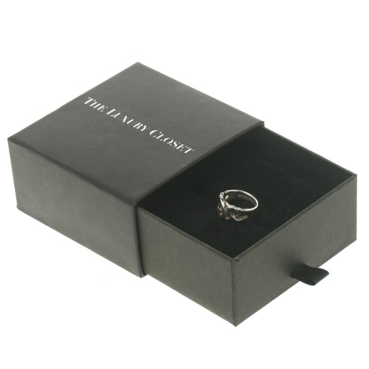 Pre Owned Tiffany & Co. Paloma Picasso Loving Heart Silver Ring Size 49