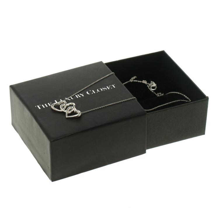 Pre Owned Tiffany & Co. Vintage Loving Heart Silver Necklace