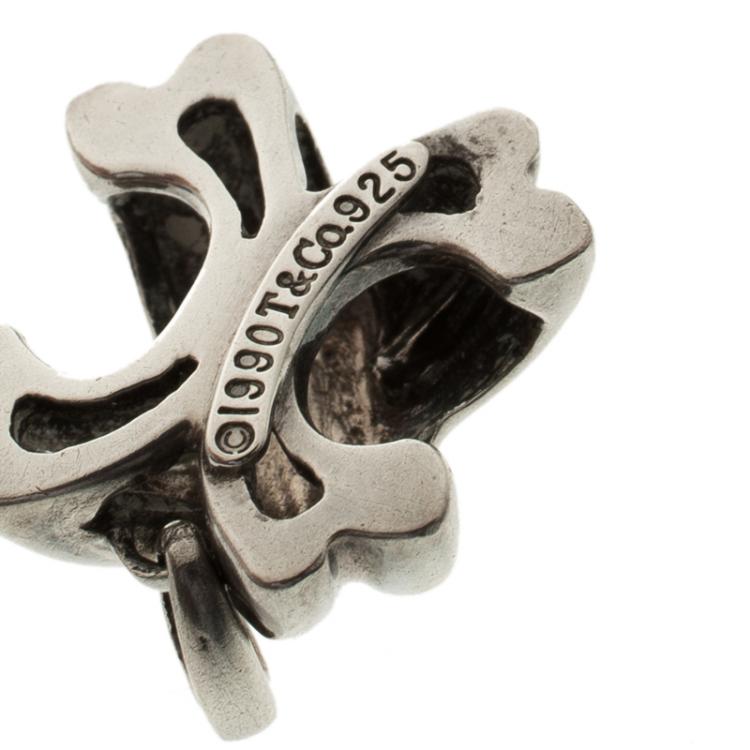 Pre Owned Tiffany & Co. Vintage X Criss-Cross Silver Pendant