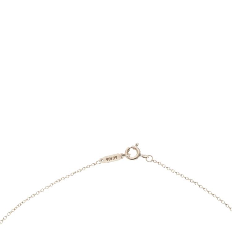 Pre Owned Tiffany & Co. 1837 Circle Silver Medium Pendant Necklace