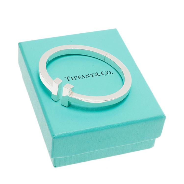 Pre Owned Tiffany & Co. Tiffany T Square Silver Bracelet