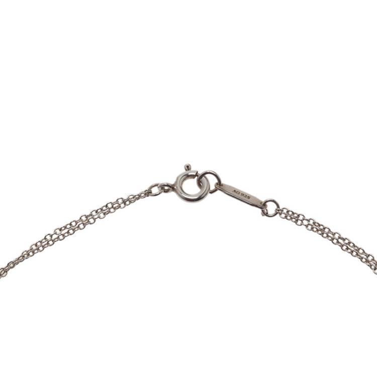 Pre Owned Tiffany & Co. Return To Tiffany Silver Heart Pendant Necklace