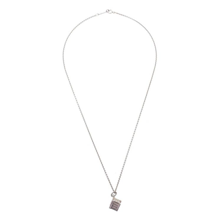 Pre Owned Tiffany & Co. Atlas Silver Pendant Necklace