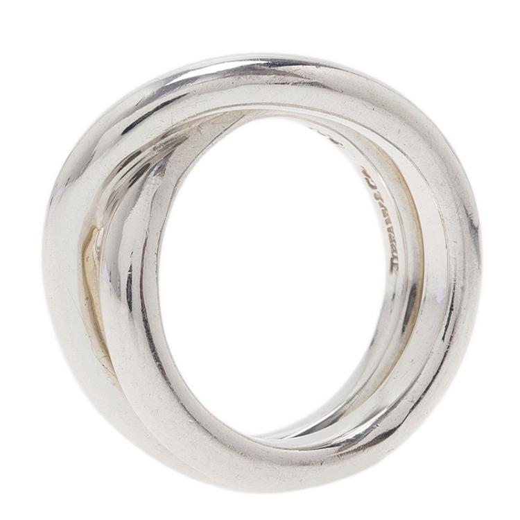 Pre Owned Tiffany & Co. Paloma's Calife Silver Ring Size 50.5