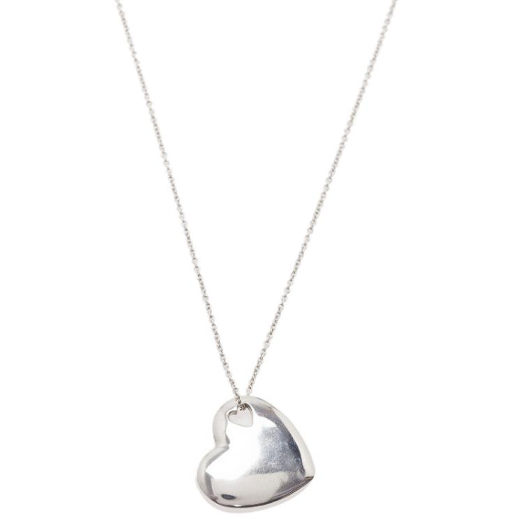tiffany elsa peretti silver heart necklace