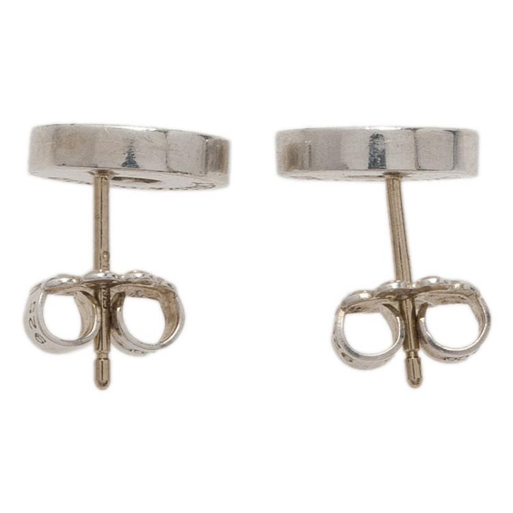 Pre Owned Tiffany & Co. 1837 Circle Silver Stud Earrings