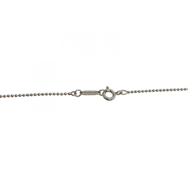 Pre Owned Tiffany & Co. Tiffany Keys Daisy Key Silver Pendant Necklace