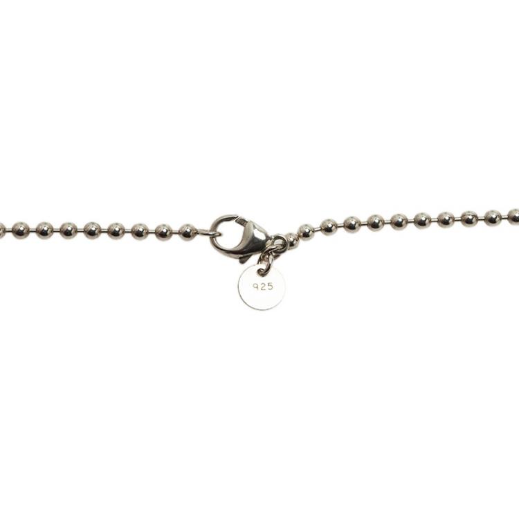 Pre Owned Tiffany & Co. Return To Tiffany Heart Tag Silver Long Necklace 