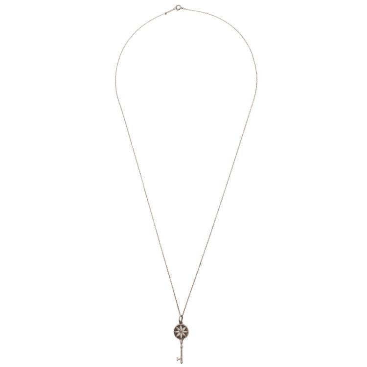 Pre Owned Tiffany & Co. Tiffany Keys Daisy Key Silver Pendant Necklace