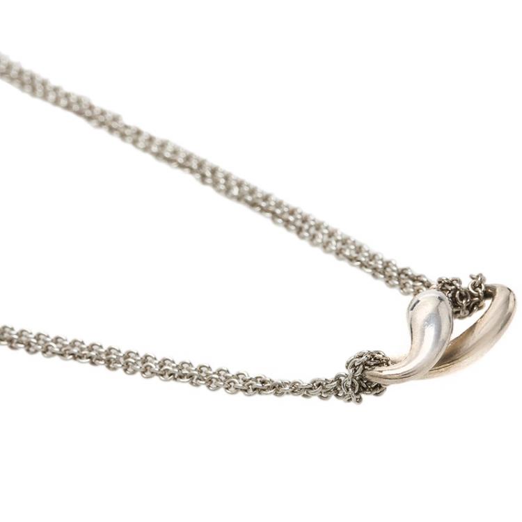 Pre Owned Tiffany & Co. Tiffany Infinity Silver Pendant Necklace