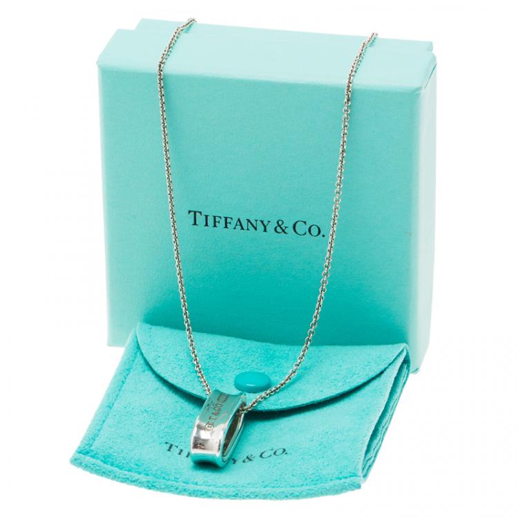 Pre Owned Tiffany & Co. 1837 Silver Pendant Necklace