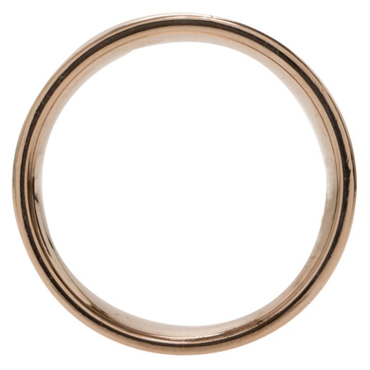 Pre Owned Tiffany & Co. 1837 Rubedo Band Ring Size 51