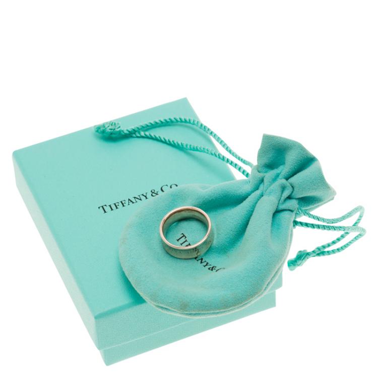 Pre Owned Tiffany & Co. 1837 Rubedo Band Ring Size 51