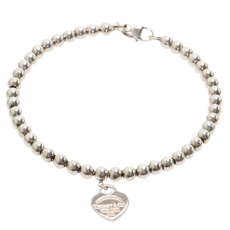 Pre Owned Tiffany & Co. Return to Tiffany Beads Silver Bracelet